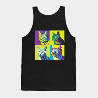 Egyptian mau Pop Art - Cat Lover Gift Tank Top